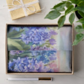 Papier Mousseline Champ de fleurs-Hyacinthe (A) Aquarelle (Cadeau)