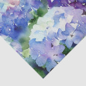 Papier Mousseline Champ de fleurs-Hydrangea (A) Aquarelle (Détail)