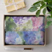 Papier Mousseline Champ de fleurs-Hydrangea (A) Aquarelle (Cadeau)