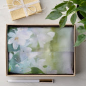 Papier Mousseline Champ de fleurs-Jasmine (D) Aquarelle (Cadeau)