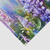 Papier Mousseline Champ de fleurs-Lupine (A) Aquarelle (Détail)