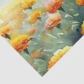 Papier Mousseline Champ de fleurs-Marigold (A) Aquarelle (Détail)