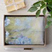 Papier Mousseline Champ de fleurs - Oubliez-moi-non (D) Aquarelle (Cadeau)