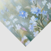 Papier Mousseline Champ de fleurs-Oubliez-Moi-Pas (C) Aquarelle (Détail)