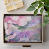 Papier Mousseline Champ de fleurs - Pois doux (A) Aquarelle (Cadeau)