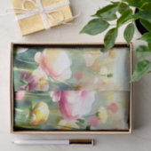 Papier Mousseline Champ de fleurs-Ranunculus (B) Aquarelle (Cadeau)