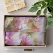 Papier Mousseline Champ de fleurs-Rhododendron (D) Aquarelle (Cadeau)