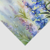 Papier Mousseline Champ de fleurs-Veronica (D) Aquarelle (Détail)