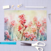 Papier Mousseline Champ de fleurs-Waxflower (A) Aquarelle (Artisanat)