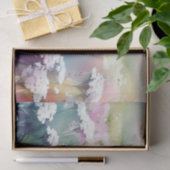 Papier Mousseline Champ de fleurs-Yarrow (C) Aquarelle (Cadeau)