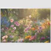 Papier Mousseline Champ de la découpage des fleurs de printemps (Recto)