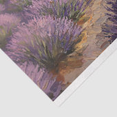 Papier Mousseline Champ de Lavande toscane avec Découpage de chalet (Détail)