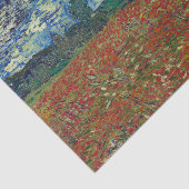 Papier Mousseline Champ de pavot Van Gough Découpage Papier (Détail)