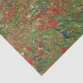 Papier Mousseline Champ de pavot - Vincent van Gogh (Détail)