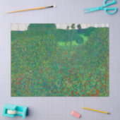 Papier Mousseline Champ de pavots par Après Gustav Klimt (Artisanat)