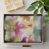 Papier Mousseline Champ de Rose de fleurs (A) Aquarelle (Cadeau)