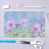 Papier Mousseline Champ des fleurs (Artisanat)