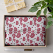 Papier Mousseline Champ rouge de pavots (Cadeau)