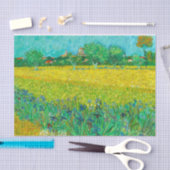 Papier Mousseline Champ Van Gogh avec Irises près d'Arles (Artisanat)