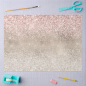 Papier Mousseline Champagne Gold Pink White Glitzy Parties scintilla (Artisanat)