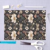 Papier Mousseline Champignon d'automne et fleurs Découpage d'automne (Artisanat)