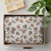 Papier Mousseline Champignon d'automne saisonnier et Acorns (Cadeau)