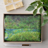 Papier Mousseline Champignon de moril vert nature herbe (Cadeau)