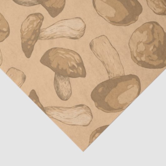 Papier Mousseline Champignons (Détail)