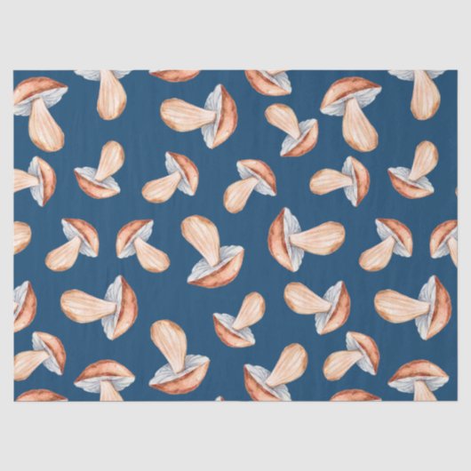 Papier Mousseline Champignons bleus (Recto)