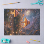 Papier Mousseline Champignons de fées enchantés (Artisanat)