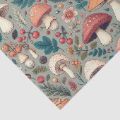 Papier Mousseline Champignons des bois Collage Découpage (Détail)