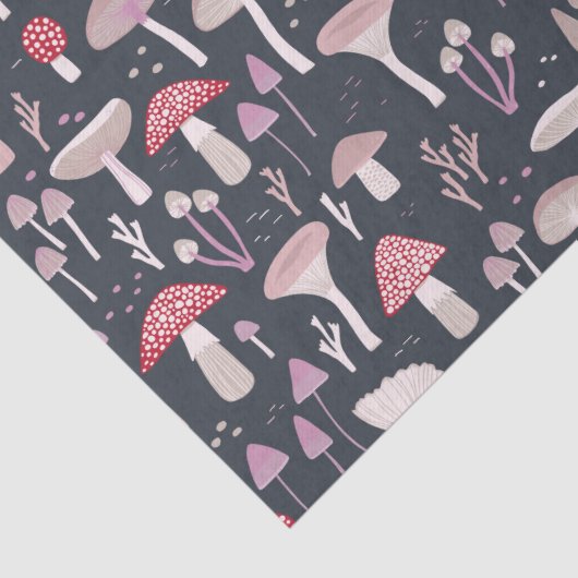 Papier Mousseline Champignons des Toadstool de champignons (Détail)