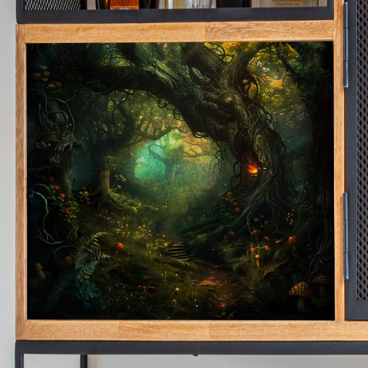 Papier Mousseline Champignons en Forêt Magique Découpage