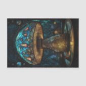 Papier Mousseline Champignons en verre tendu (Recto)