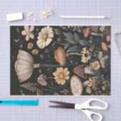 Papier Mousseline Champignons et fleurs d'automne Découpage d'automn (Artisanat)