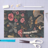 Papier Mousseline Champignons et fleurs d'automne Découpage d'automn (Artisanat)
