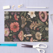 Papier Mousseline Champignons et fleurs d'automne Découpage d'automn (Artisanat)