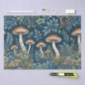 Papier Mousseline Champignons et Fougères (Artisanat)