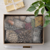 Papier Mousseline Champignons Goblincore cuisine Nature Découpage (Cadeau)