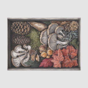 Papier Mousseline Champignons Goblincore Witchy Nature Découpage Tis