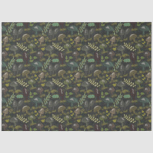 Papier Mousseline Champignons Moody foncé Belle