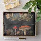 Papier Mousseline Champignons Parmi De Jolies Fleurs Illustration (Cadeau)