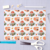 Papier Mousseline Champignons Renard d'automne (Design 32 série Jaun (Artisanat)