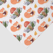 Papier Mousseline Champignons Renard d'automne (Design 32 série Jaun (Détail)
