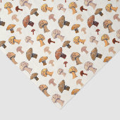 Papier Mousseline Champignons sauvages Aquarelle dessinée à la main (Détail)