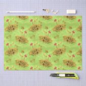 Papier Mousseline Champignons sur la mousse Découpage Art (Artisanat)