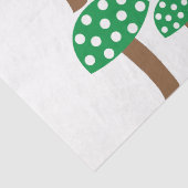 Papier Mousseline Champignons verts (Détail)