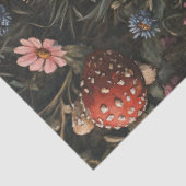 Papier Mousseline Champignons Whimsical et découpage Fleur sauvage (Détail)