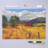Papier Mousseline Champs agricoles d'automne décolpage Papier papier (Artisanat)