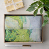 Papier Mousseline Champs de blé vert, Van Gogh (Cadeau)